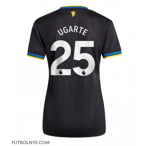 Camiseta Manchester United Manuel Ugarte #25 Tercera Equipación para mujer 2025-26 manga corta